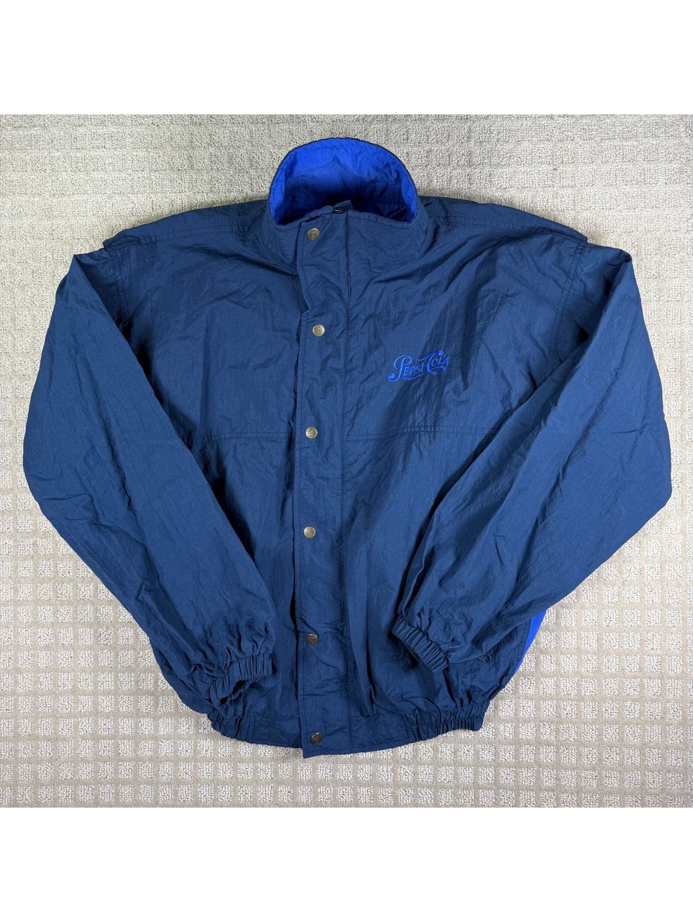 Pepsi Stormtech Blue Snap Front Jacket M